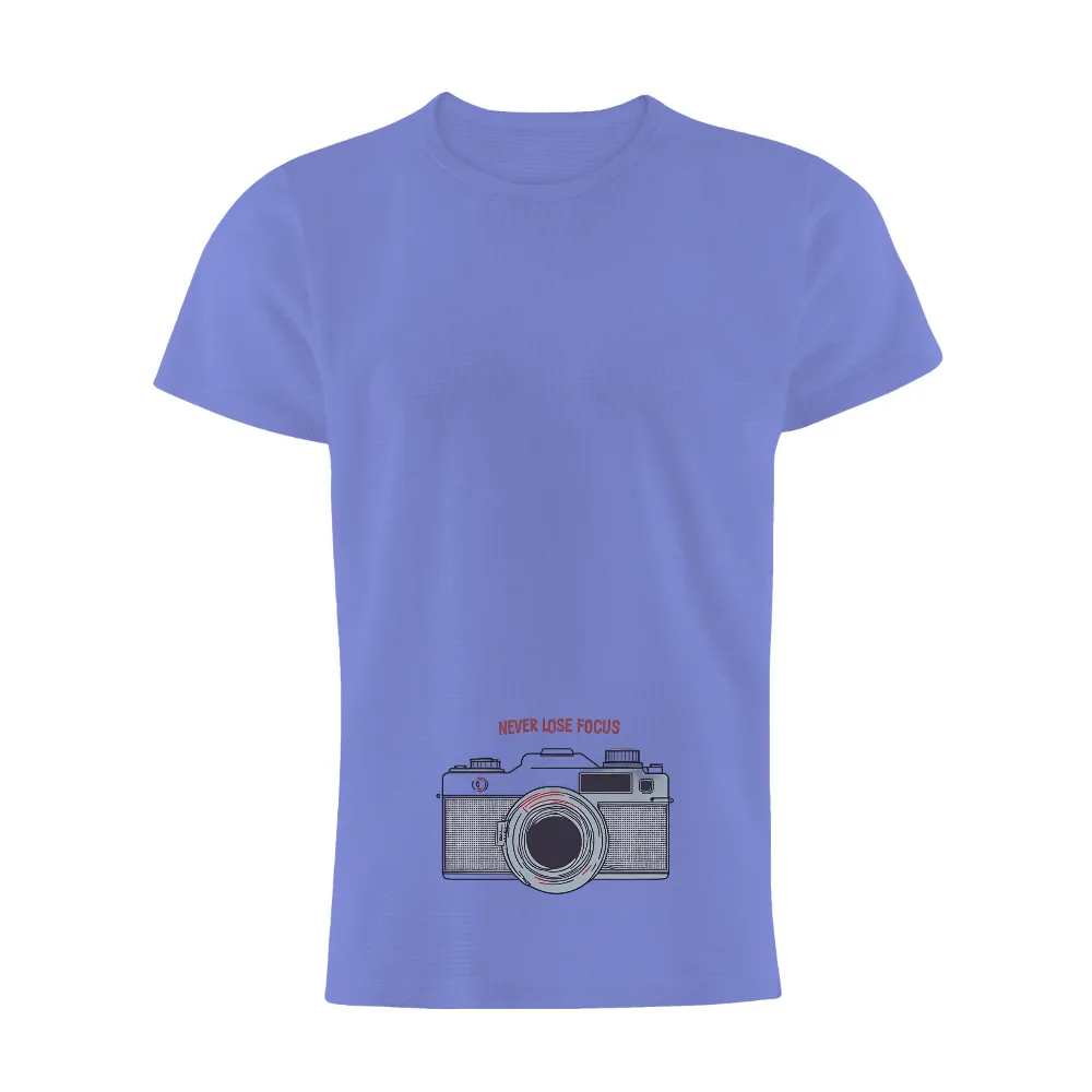 T-Shirts Custom: Never Lose Focus - Vintage Camera Design|vintage space camp t shirt