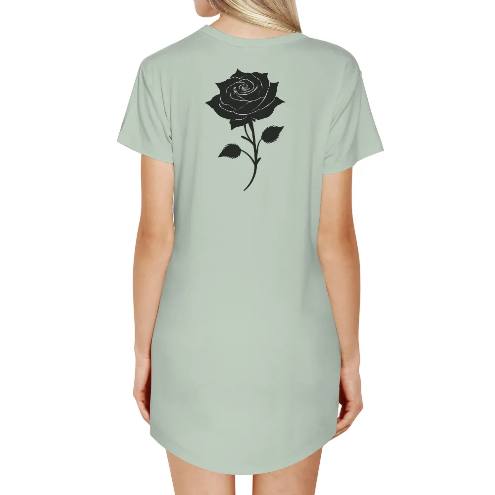 Vintage Rose Elegance Graphic: Timeless Beauty Meets Modern Simplicity|budweiser classic tee