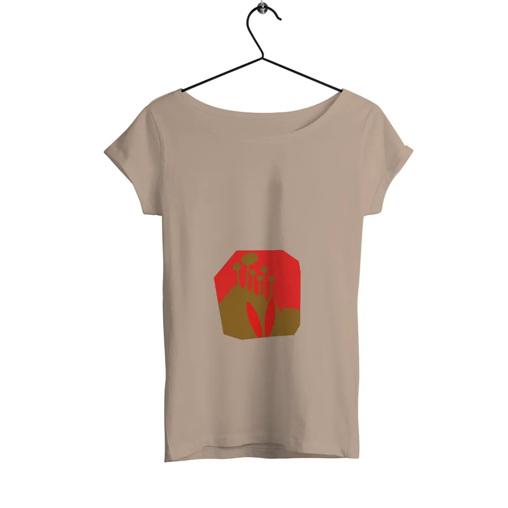 TShirt Printing: Surreal Landscape with Mushrooms and Surfboards|old navy red sox t shirt