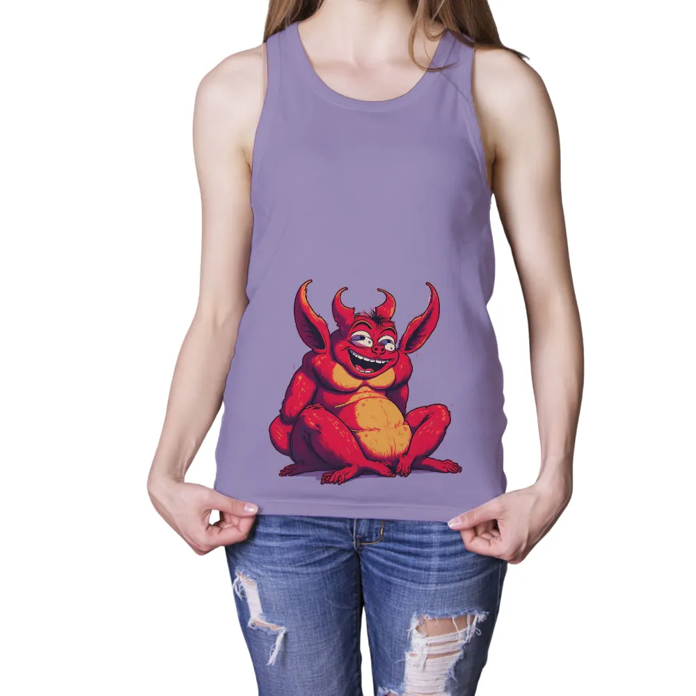 Tee Shirts Printed: Joyful Demon Brings Laughter and Fun|fun summer button down shirts