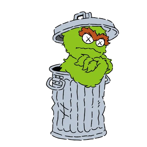 Custom T-Shirt Printing: Oscar the Grouch - Grumpy Yet Lovable