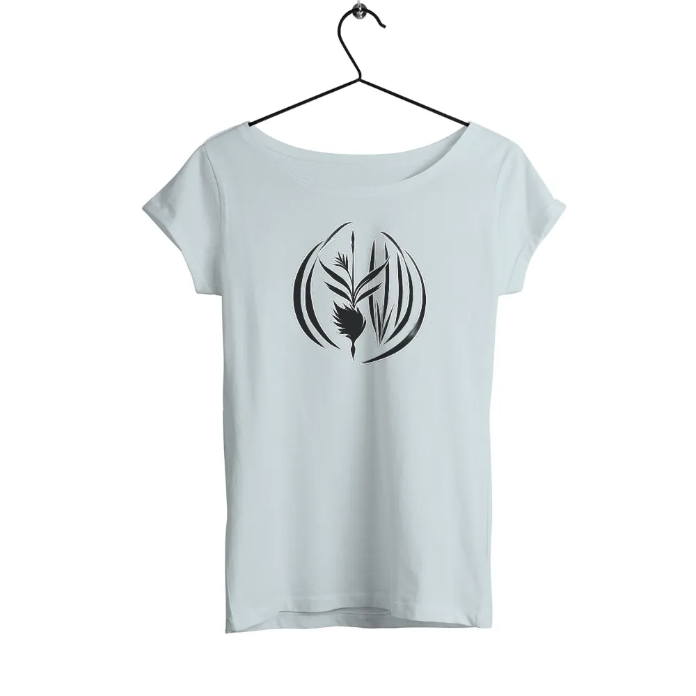 Tee Shirt Printing: Nature's Resilience - Minimalist Plant Design|graffiti nature