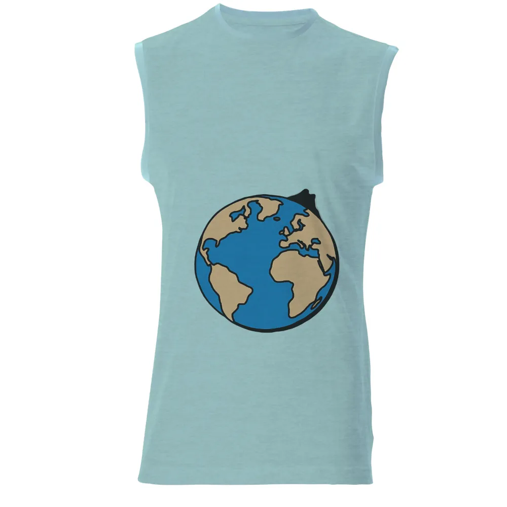 T-Shirts Custom: Globe Unity - Artistic Design for Global Connection|4th of july family t shirts