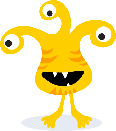 Shirts Graphic Tees: Zippy the Happy Monster