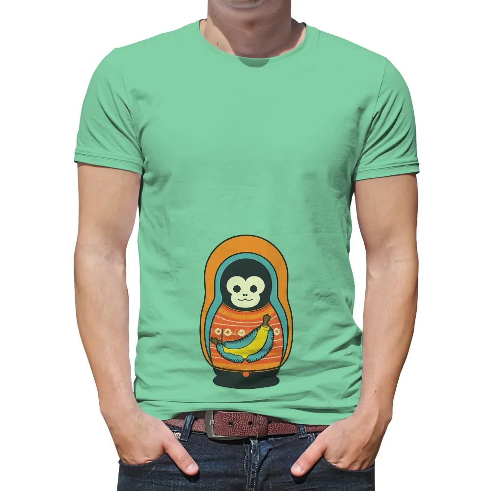 Pop Culture Graphic Design: Monkey Matryoshka Art|ovo family t shirt