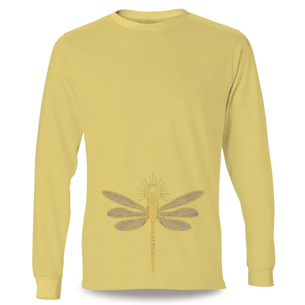 Shirts Graphic Tees: Dragonfly Transformation - Artistic Design|dragonfly shirts for sale