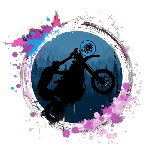 Shirts Graphic Tees: BMX Stunt Rider in the City