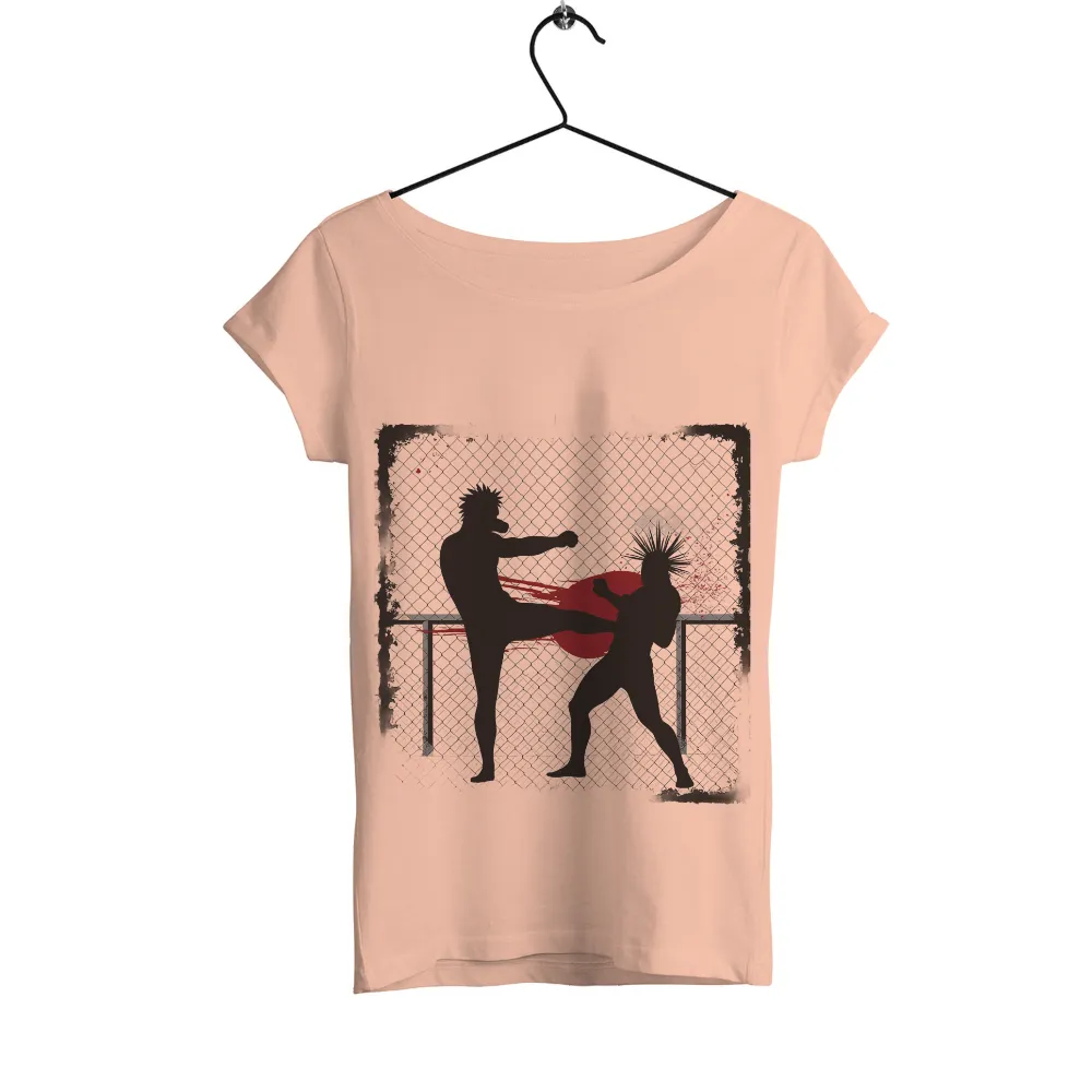 Graphic Tees: Intense Martial Arts Battle in the Octagon|death note ryuk silhouette