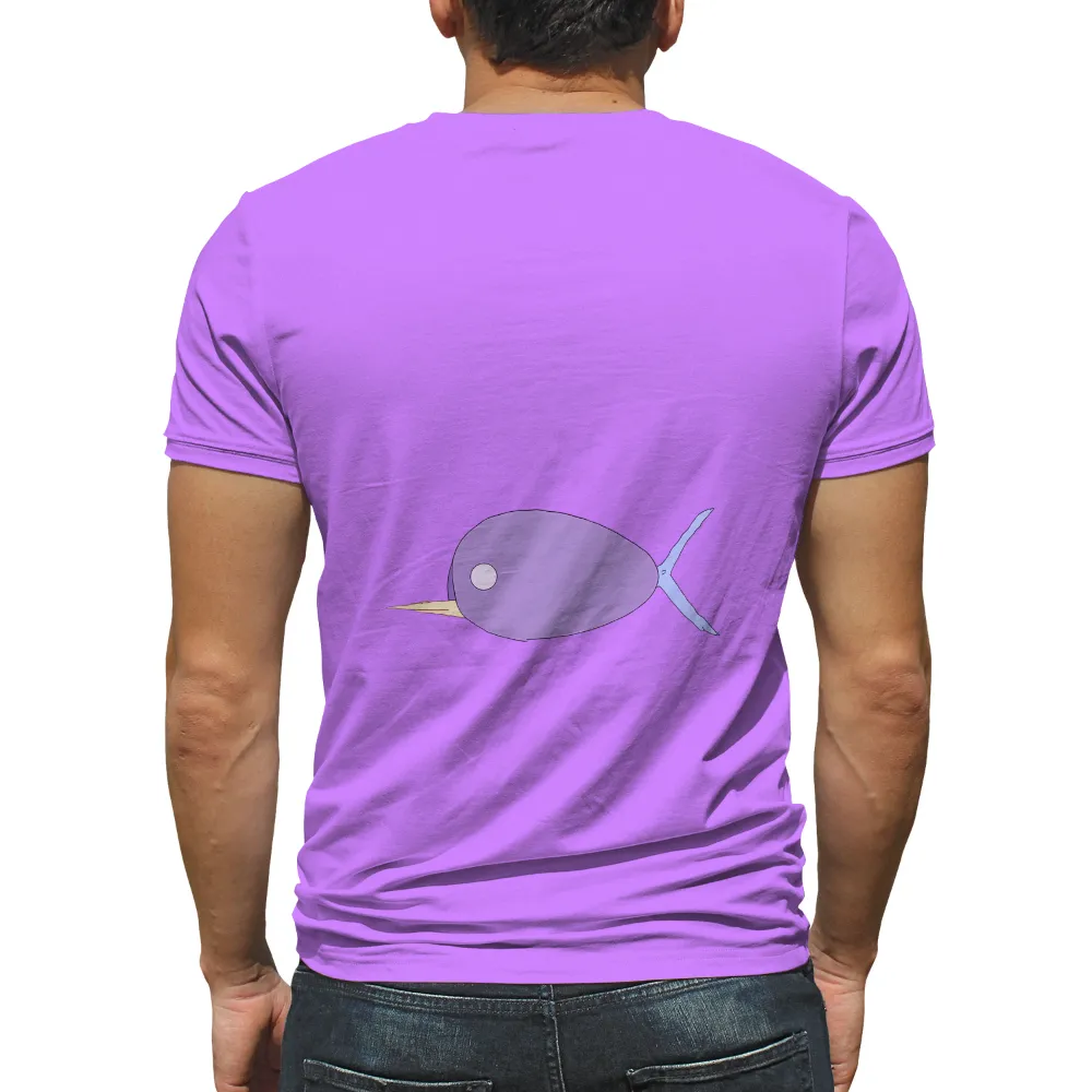 Tee Shirts Printed: Whimsical Purple Fish Design|pleasures surrealism tie dye shirt