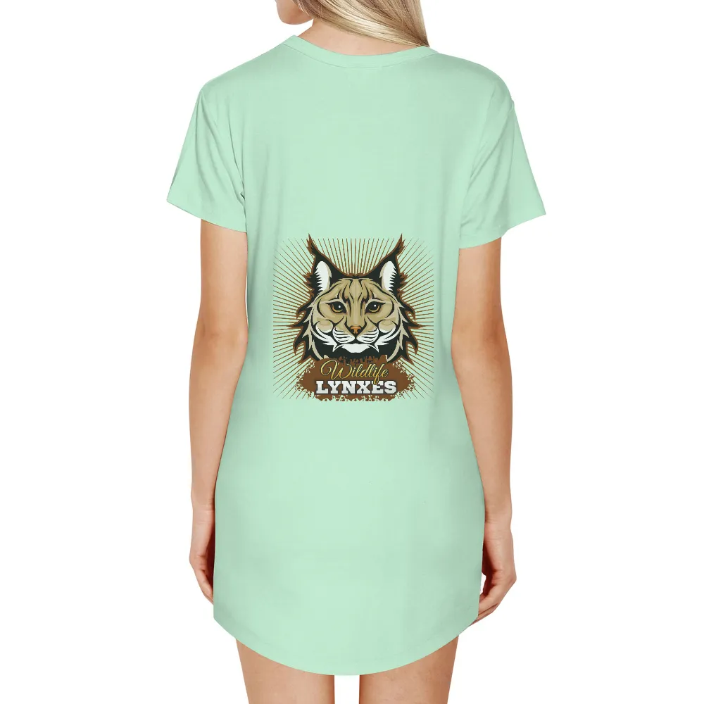 Shirts Graphic Tees: Wildlife Lynxes - Bold Spirit of Nature|madras plaid shirt animal crossing