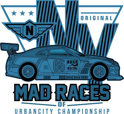 Custom Tee Shirts: Mad Races of Urbanity Championship - Car Racing Legend