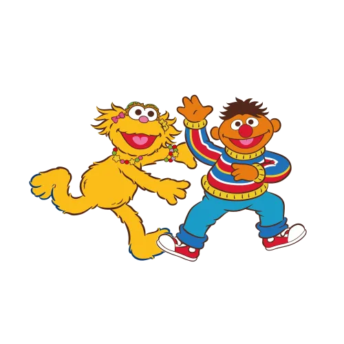 Custom T-Shirt Printing: Spread Joy with Zoe and Ernie from Sesame Street