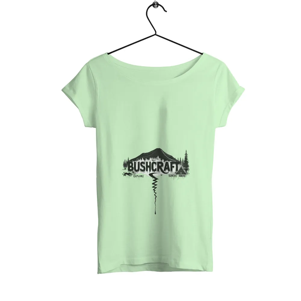 Bushcraft Explore Tee Shirt Printing: Thrive in the Wilderness|reign forest fronds camp shirt