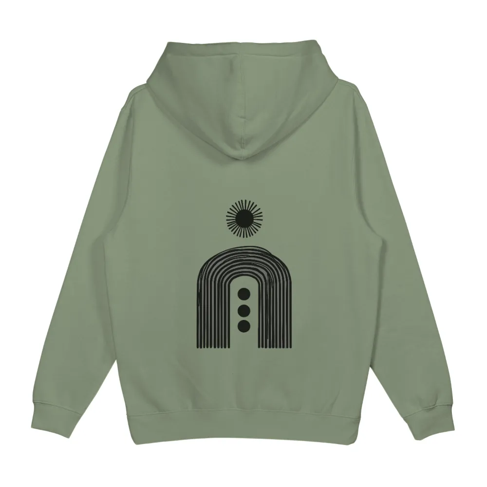 Custom Tee Shirts: Minimalist Future Door - Radiant Sunburst|roblox dominus buttons t shirt