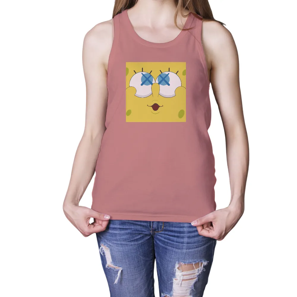 T-Shirts Pattern: SpongeBob Crossed Eyes Surprise|graffiti spongebob