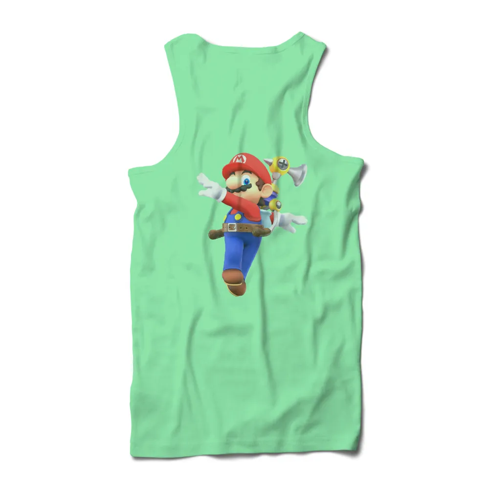 Graphic Tees: Mario's Leap of Joy - Gaming, Retro, Fun|mario hilario t shirt