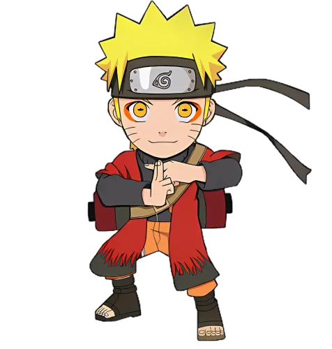 Graphic Tees: Naruto's Determination - Anime Chibi Design