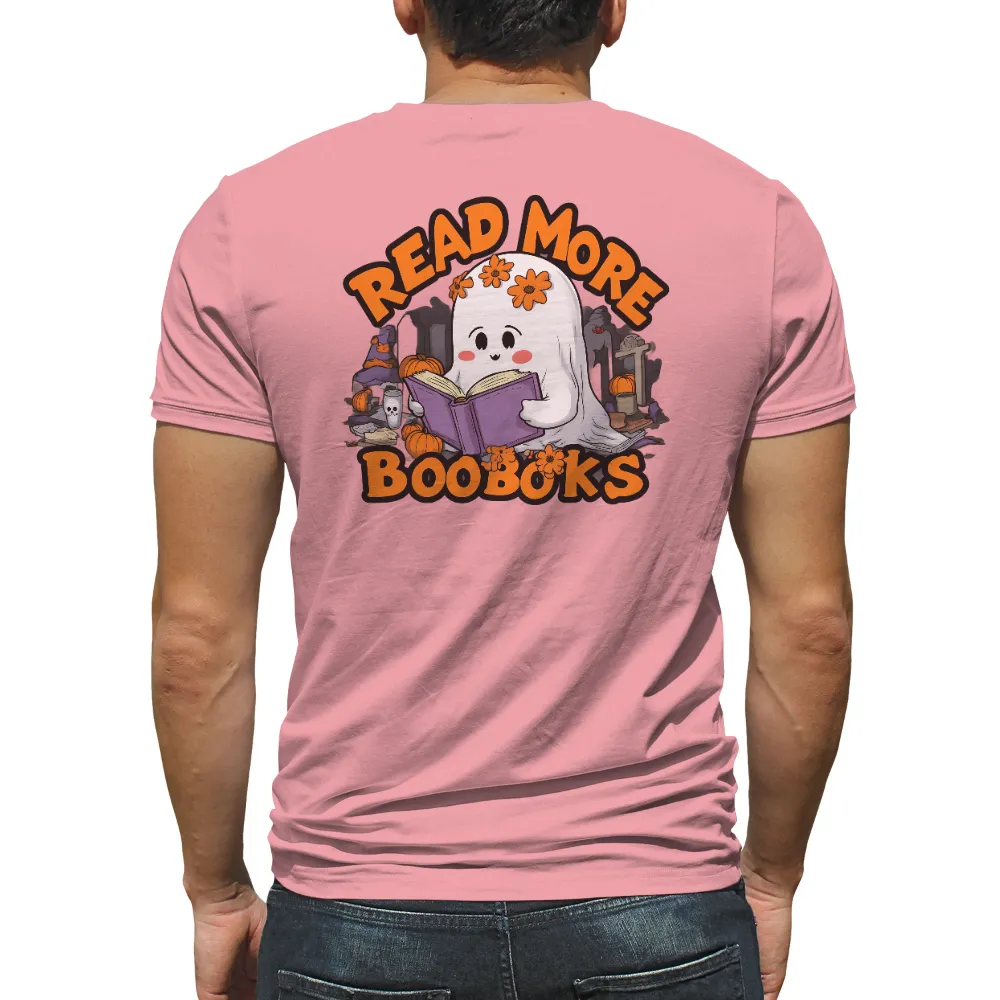 Customized Tee Shirts: Read More Booboks - Halloween Ghost Reading|got funny sweatshirt