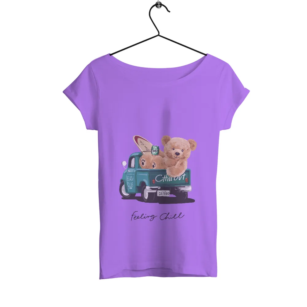 T-Shirts Design: Vintage Truck with Teddy Bear - Chill Out|beer pong sweatshirt