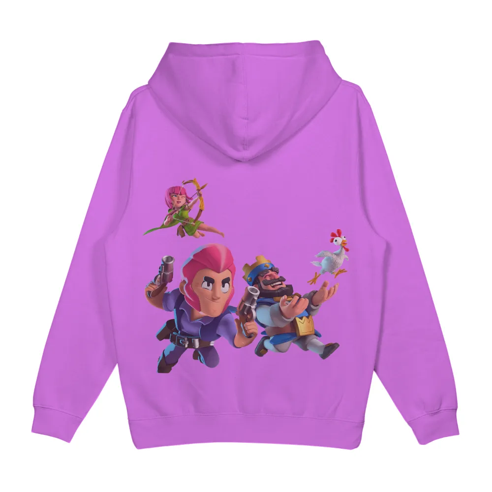 Customized Tee Shirts: Clash Royale Characters - Archers, Kings, and Chickens|honor king nba t shirt