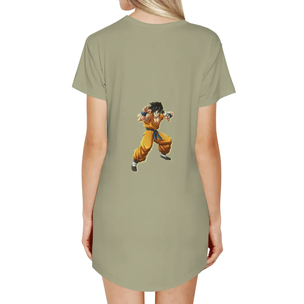 T-Shirts Design: Goku's Determination - Anime Warrior|death in bloom adventure time shirt