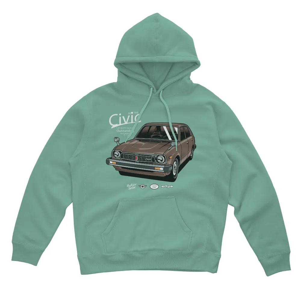 T-Shirt Printing: Celebrate Classic Cars with Custom Made Honda Civic CVCC Design|custom made t shirt with picture