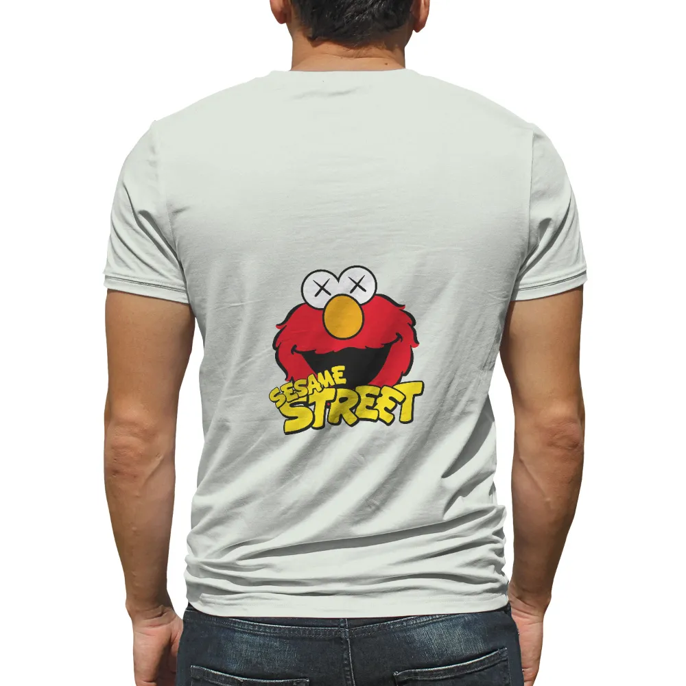 TShirt Design: Quirky Elmo Meets Pop Art|kaws jordan jersey