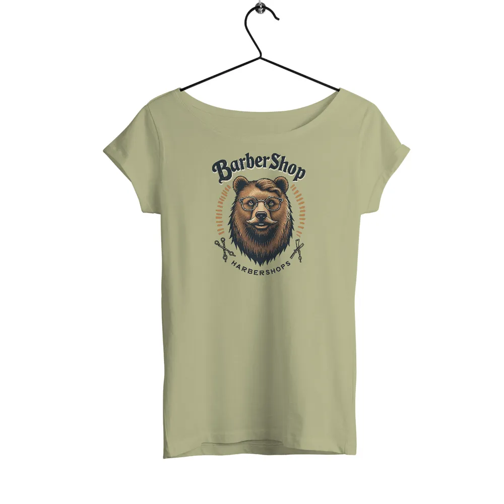 Tee Shirts Printed: Boris the Barber Bear - Vintage & Retro Tees| barber tools