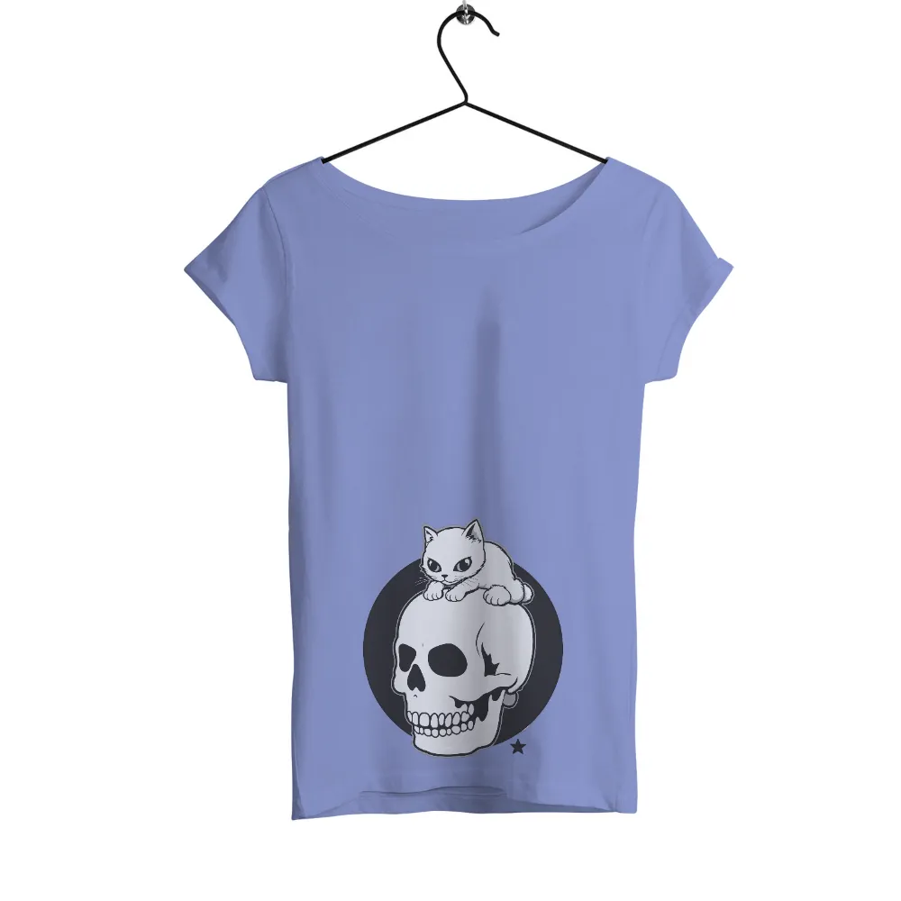 Custom T-Shirt Printing: Luna's Curious Adventure on a Skull|australian research and space exploration t shirt