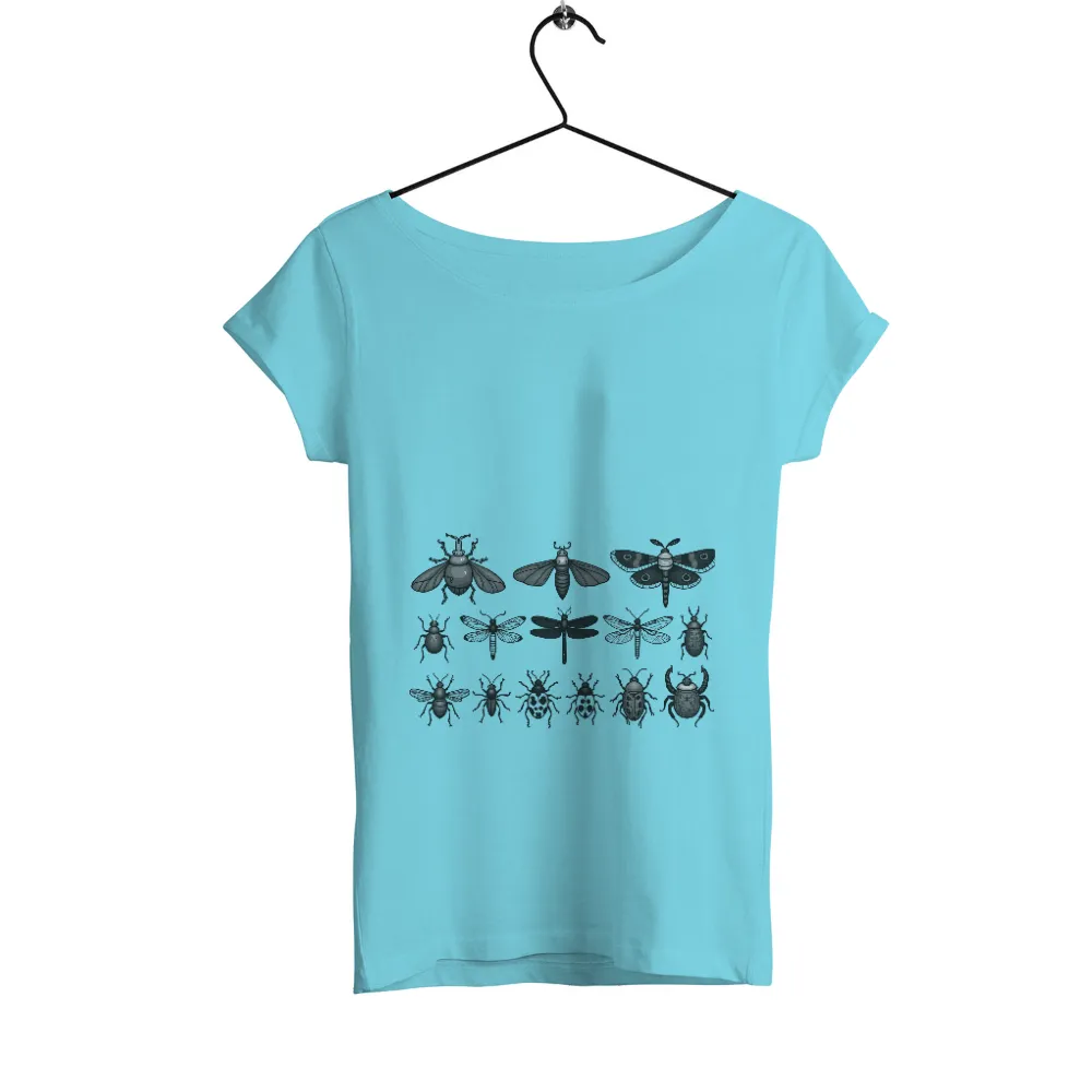 T-Shirts Design: Monochrome Insect Collection|wildlife t shirt online