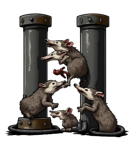 Whimsical Possum Designs with Vintage Charm