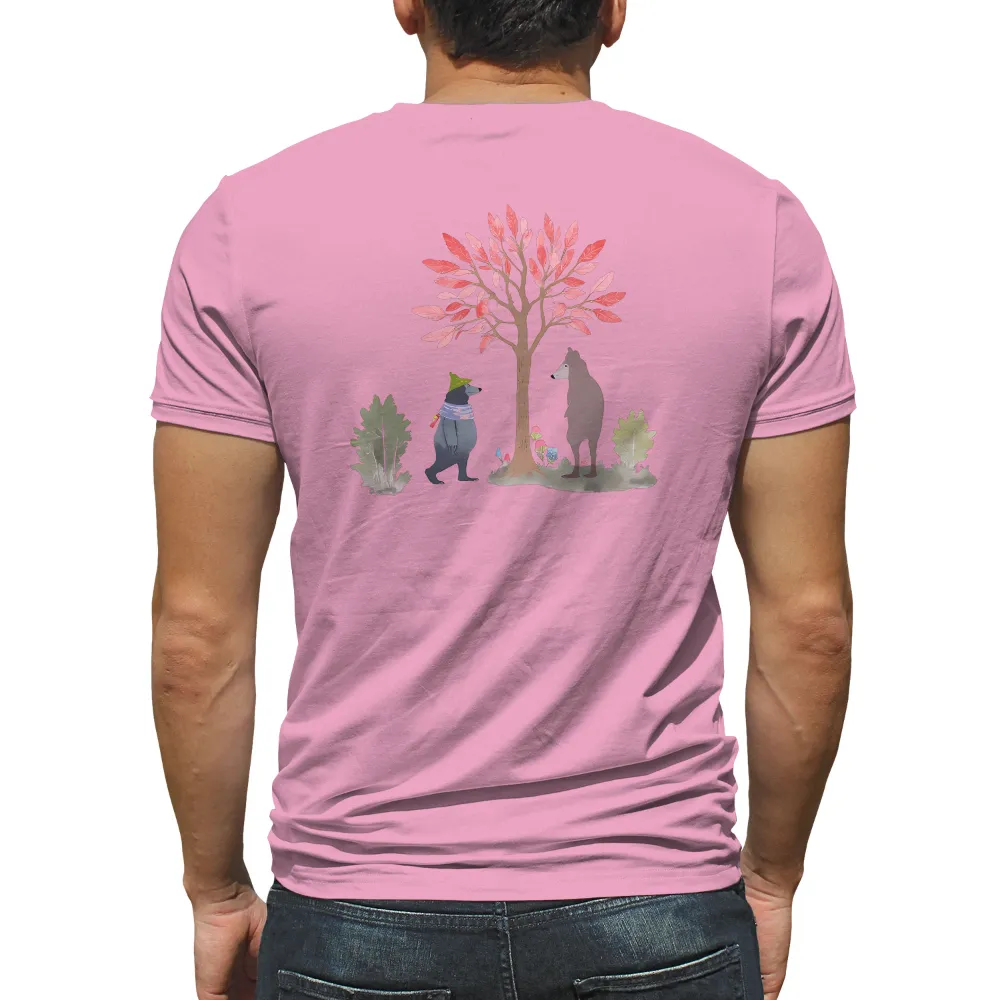 Tee Shirt Printing: Whimsical Bears in the Enchanted Forest|endor forest summer camp shirt