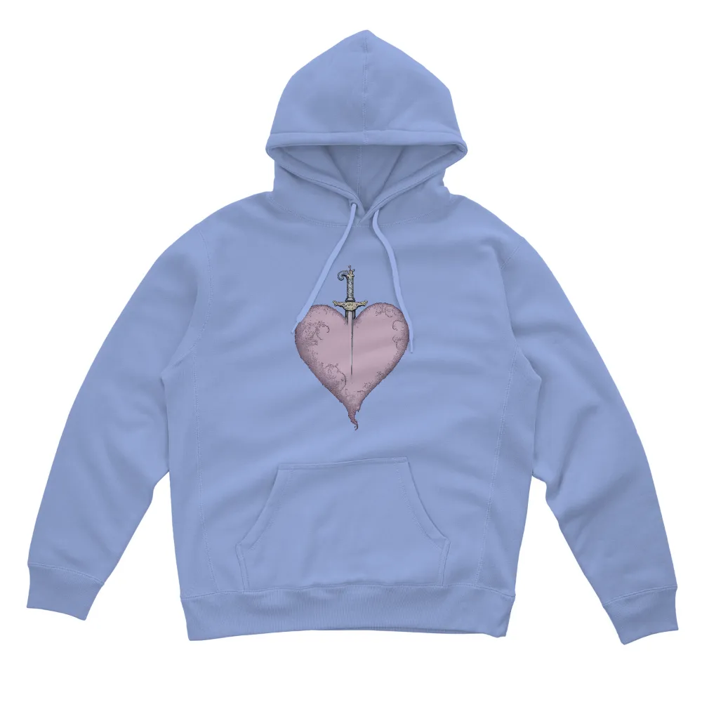 Heart and Dagger Design: Capturing Love's Dual Nature|i love yu darvish shirt