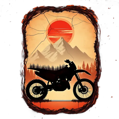 T-Shirts Custom: Dirt Bike Adventure - Vintage Off-Road Exploration