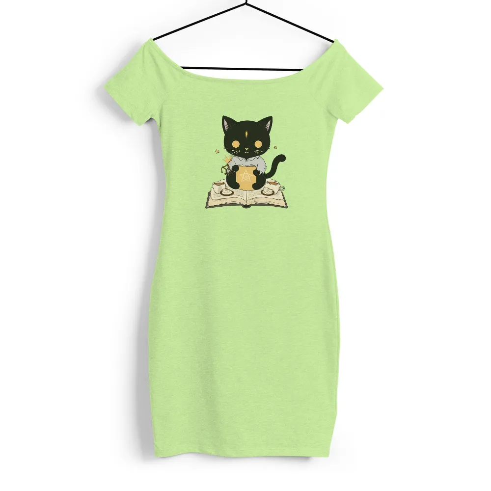 T-Shirts Custom: Enchanted Coffee Cat - Magic & Whimsy|first responder ix xi shirt final fantasy