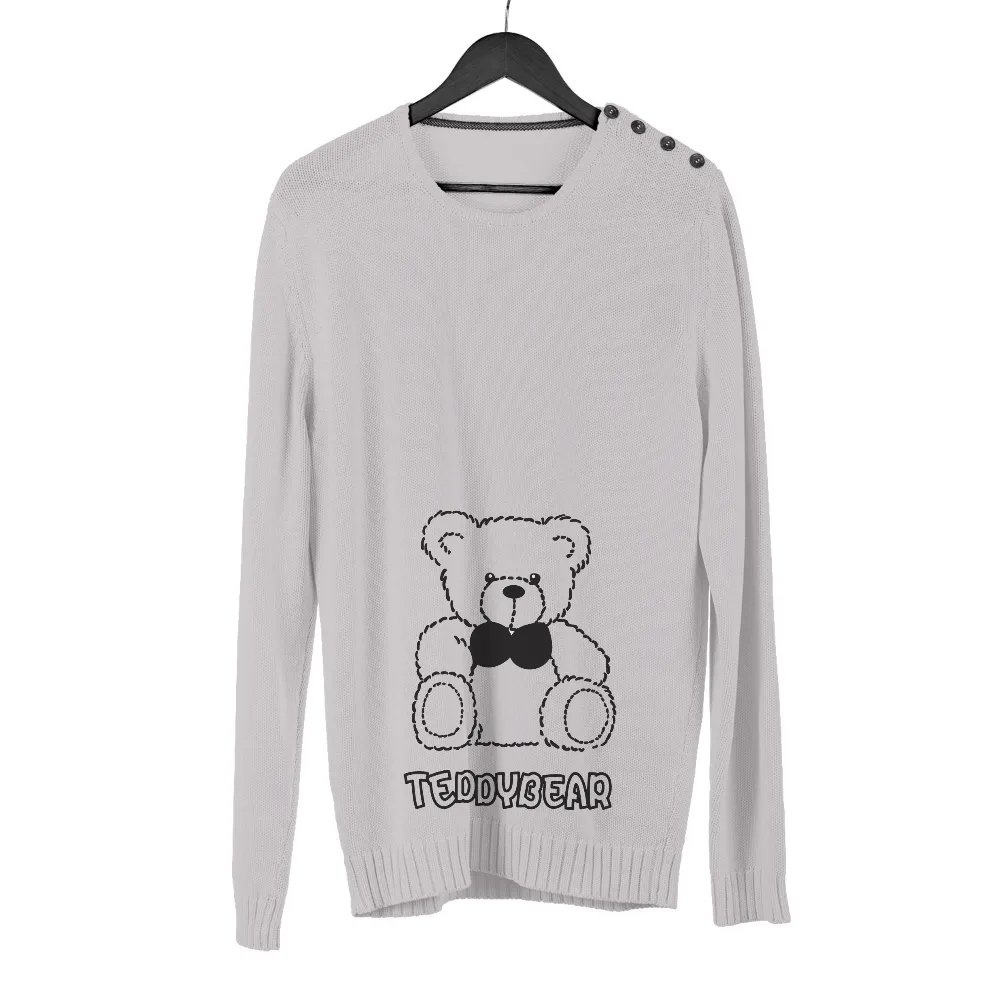 Custom T-Shirt Printing: Pixel Art Teddy Bear - Nostalgia and Comfort|capitalist nostalgia shirt