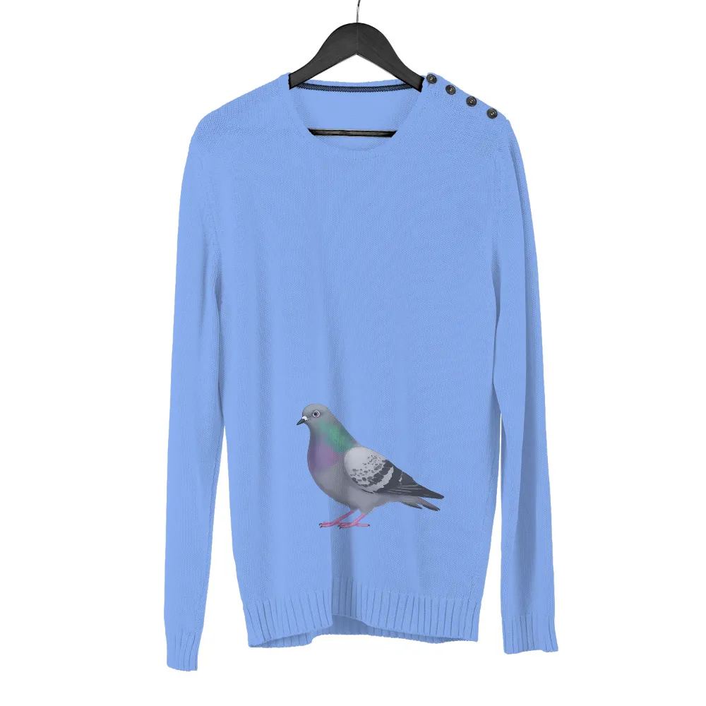 Shirts Graphic Tees: Pete the Pigeon - Symbol of Urban Resilience|men larry bird jersey