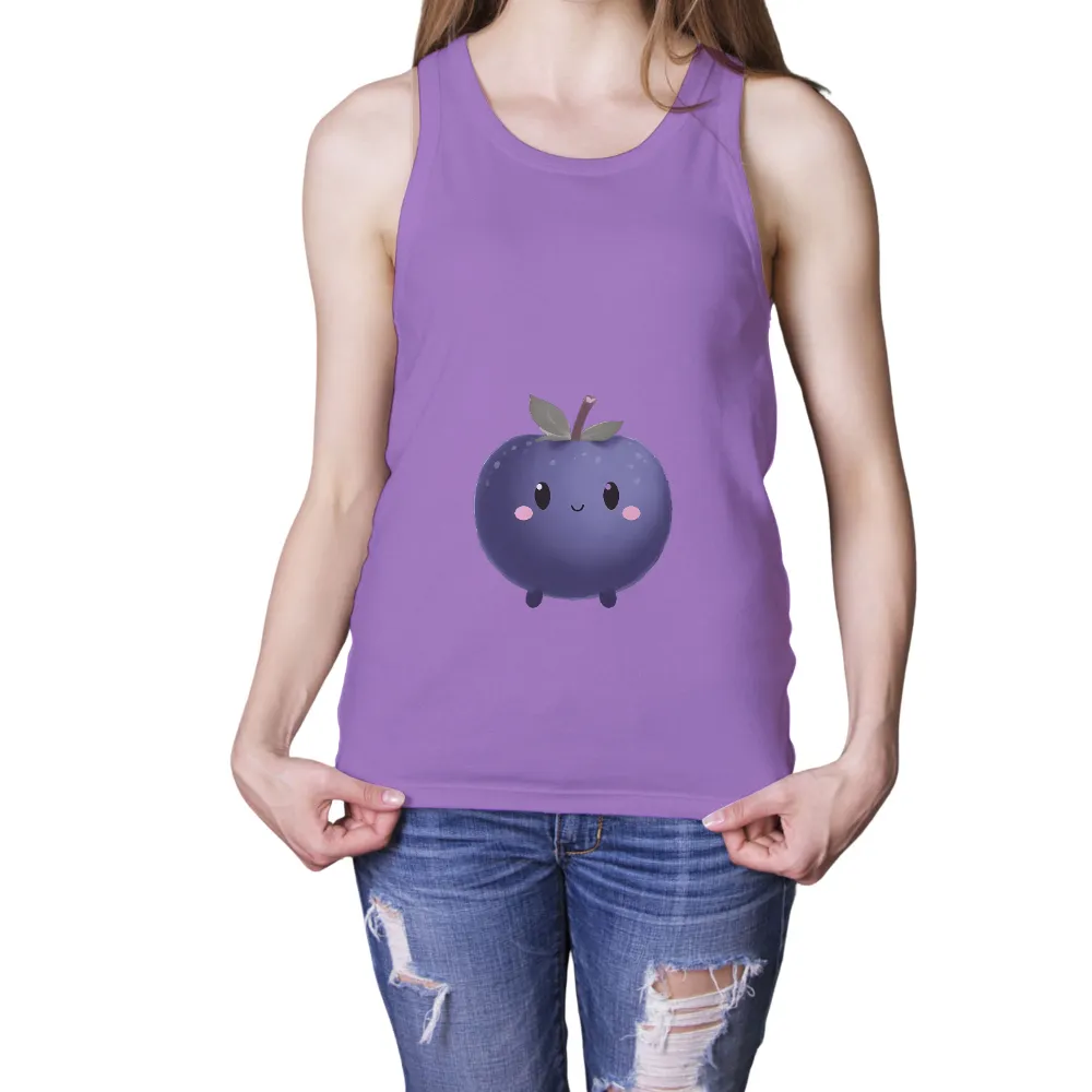 Tee Shirts Printed: Berry the Blueberry - Spread Joy and Happiness|happy crimus it's chrismun