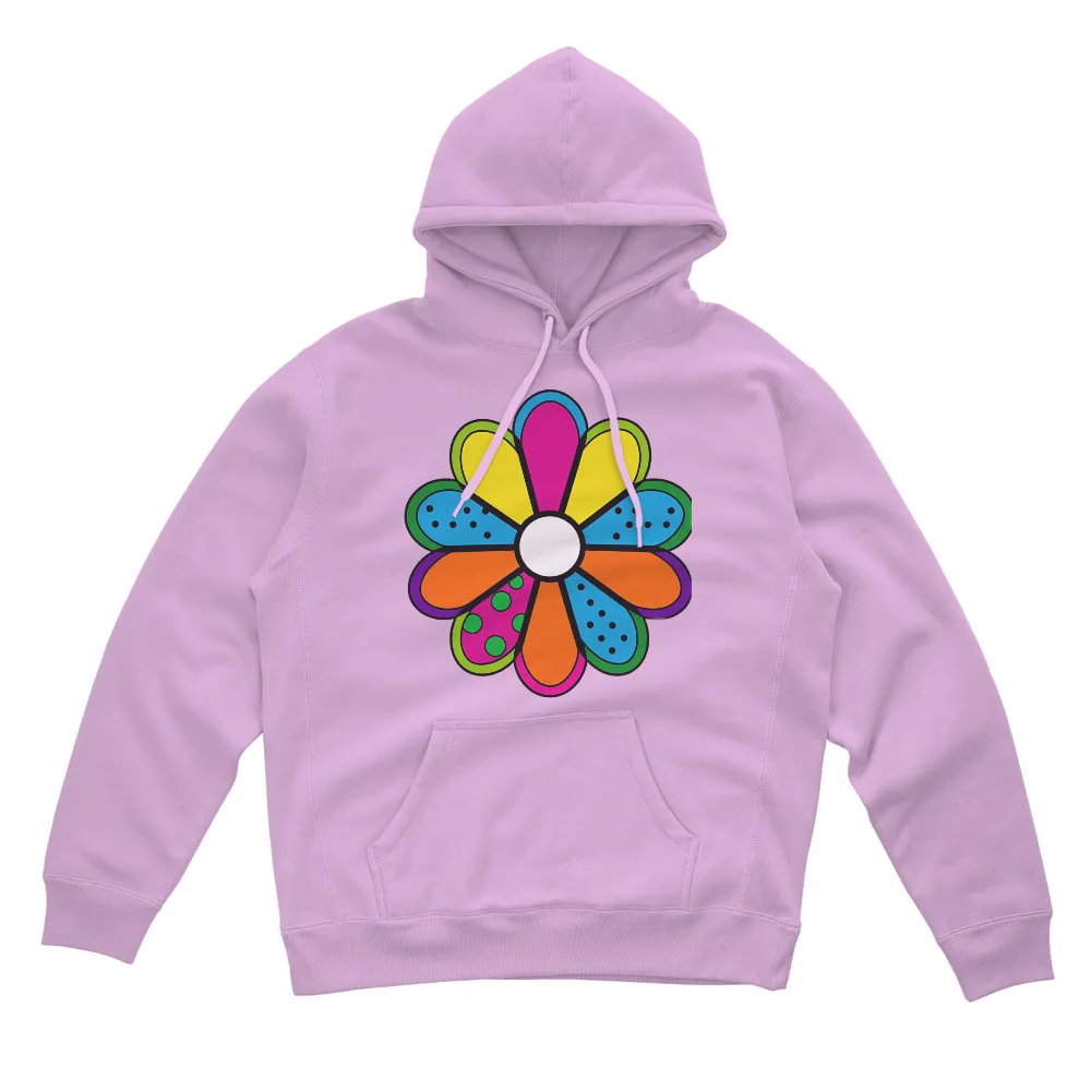 Custom Apparel with Vibrant Whimsical Flower Design|flower t shirt roblox