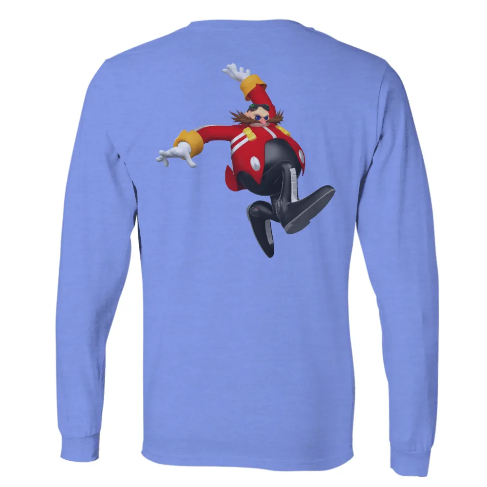 T-Shirts Custom: Dr. Eggman's Jumping Power - Gaming Pop Culture|cartoon character long sleeve shirts