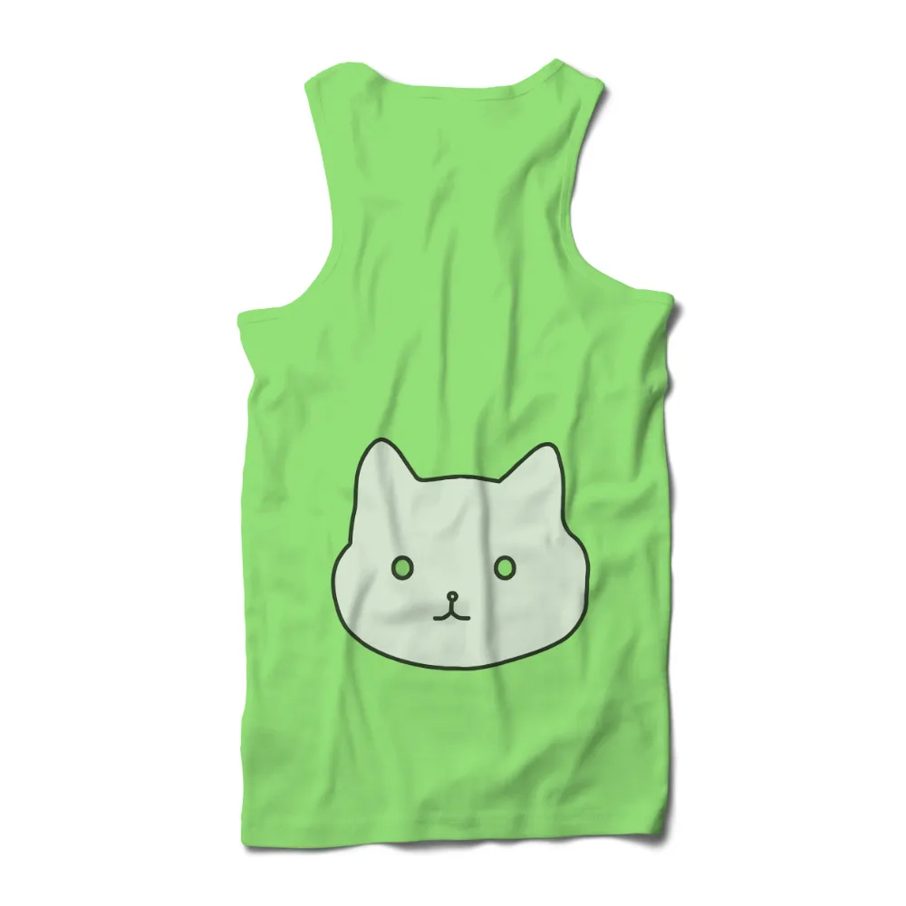 Custom Tee Shirts: Minimalist Cat Design - Simple and Cute|cute mothers day shirt ideas