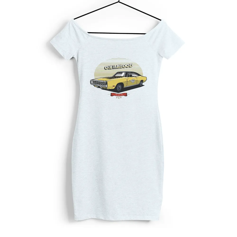 Tee Shirt Printing: Oil in the Blood - Classic Car Enthusiast|vintage 1970 men's shirt