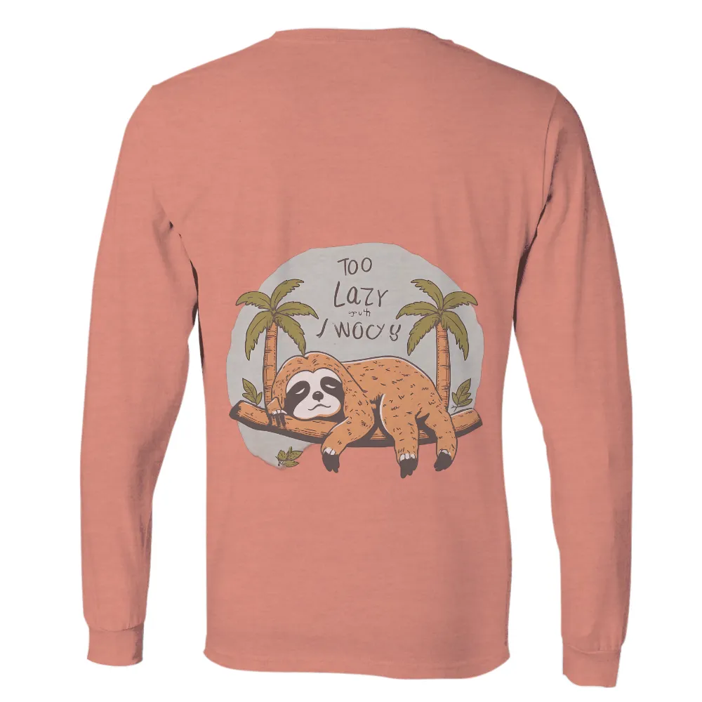 Lazy Sloth and Tropical Relaxation: Embrace the Carefree Lifestyle|vintage 1970 shirt mens