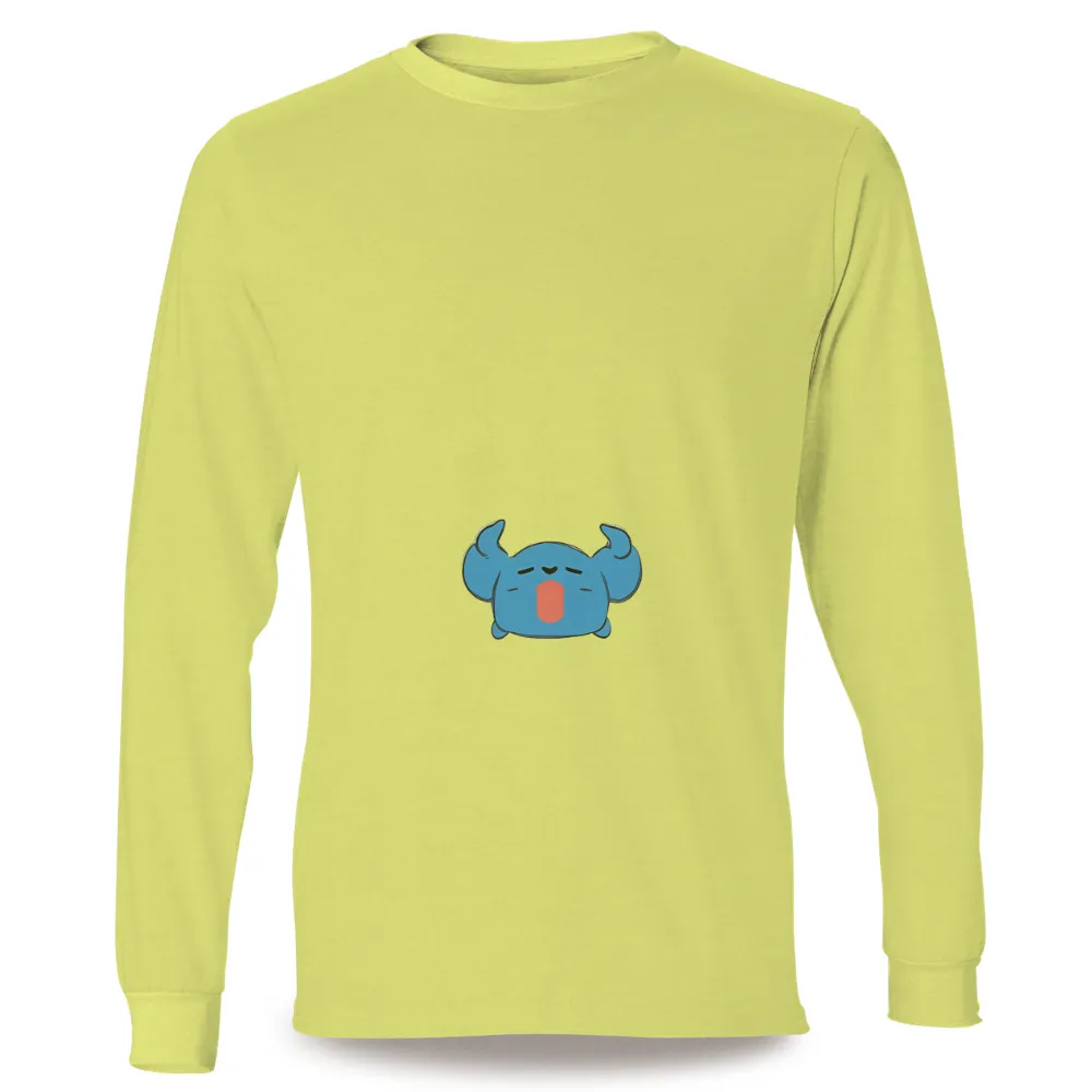 Graphic Tees: Zee the Blue Monster - Whimsical Adventures and Joyful Transformations|adventure time dancing with monsters shirt