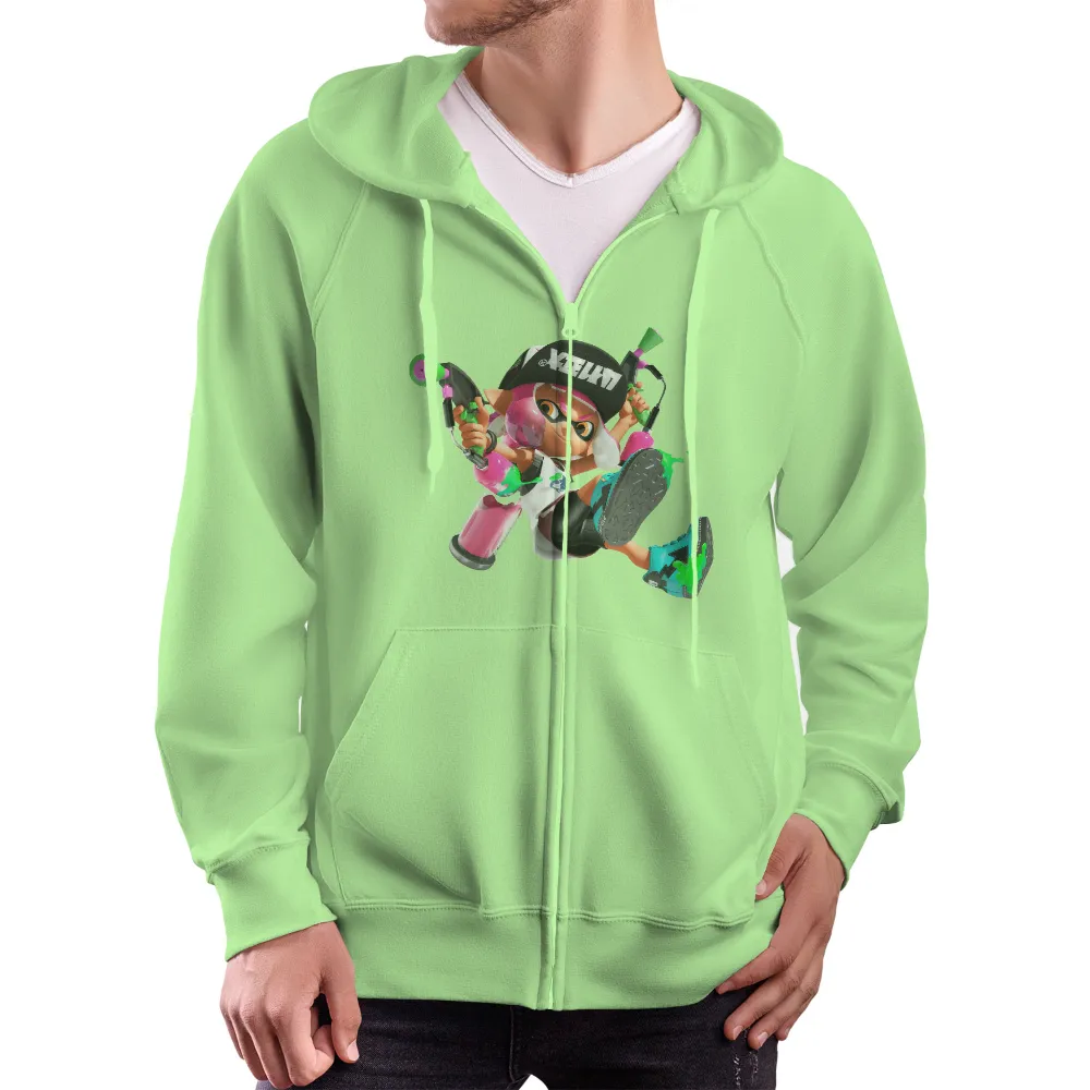 T-Shirt Printing: Marina's Ink-Splattering Adventure|battle hoodie shirt