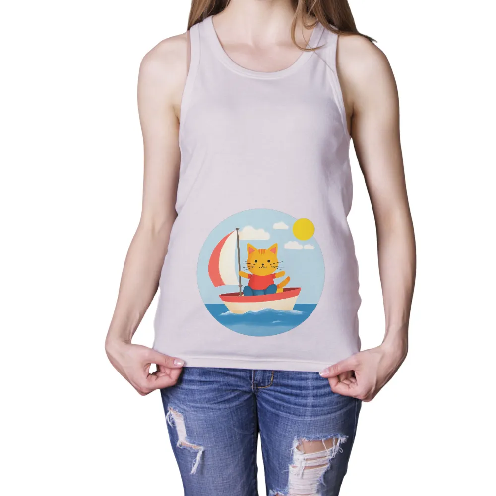 TShirt Printing: Whiskers' Adventure on the Sea|doja cat nasa