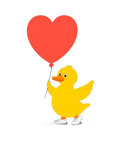 Custom T-Shirt Printing: Spread Love with Quack the Duck