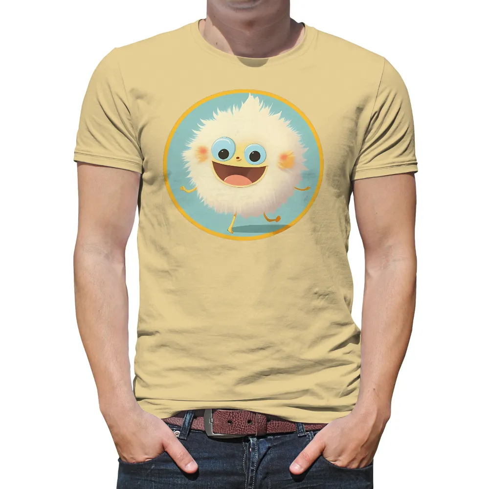 TShirt Design: Fluffy Joyful Creature|cerveza with a smile t shirt