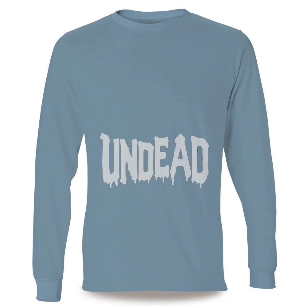 Custom Undead Horror Design with Dripping Font|dutch bros horror sweatshirt