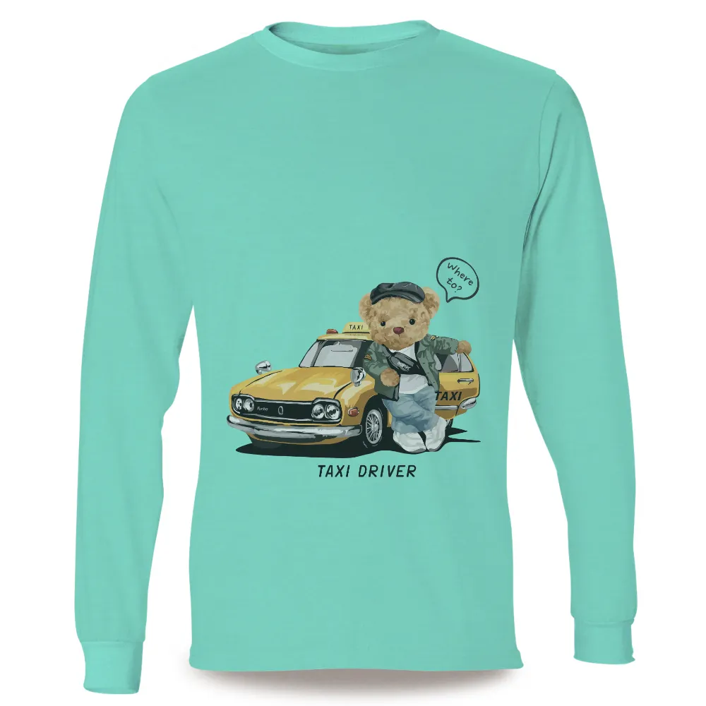 TShirt Design: Teddy the Taxi Driver Bear - Funny & Whimsical|san diego padres city connect jersey 2022